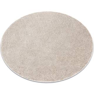 TÆPPER hjul SANTA FE beige 33 glat, forenet, enfarvet cirkel 200 cm