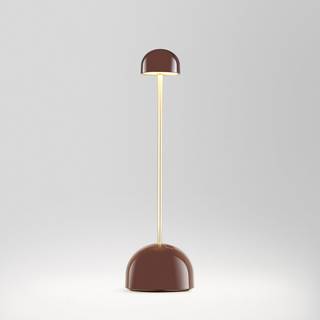 Sips Genopladelig Bordlampe - Brun/Guld