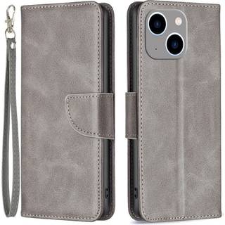 SKALO iPhone 15 Plus Flip Cover m. pung i PU-læder - Grå