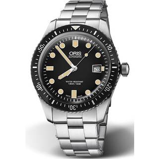 Oris 01 733 7720 4054-07 8 21 18 Diving Sort/Stål Ø42 mm