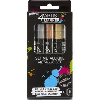 Pebeo 4artist mark?r oljemaling mark?rer metallisk s?t p? 5 x 4 mm