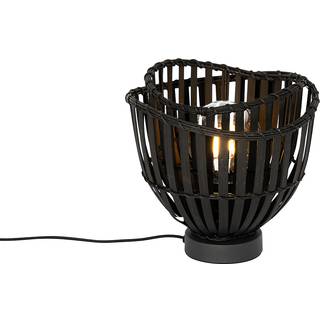 Oriental bordlampe sort bambus - Pua