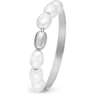 Magical Pearls Ring - Sterling Sølv m. 6 Hvide Ferskvandsperler - Christina