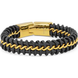 Sort og Guldtonet Armbånd