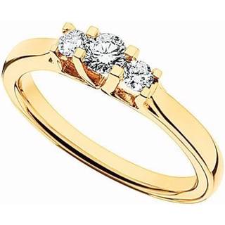 Zoya 14 kt guld ring med 3 brillanter på i alt 0,27 ct.