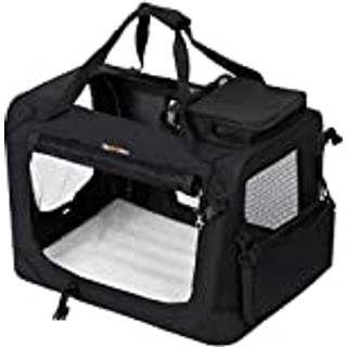 B00ti0v2xc Hundeboks til Bil, Hundetransportboks, Foldbar Katteboks, Oxford Stof, Xxl, 91 X 63 X 63 Cm, Sort , 4700 G