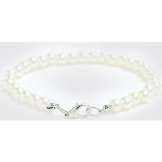 Mens White Pearl Bracelet