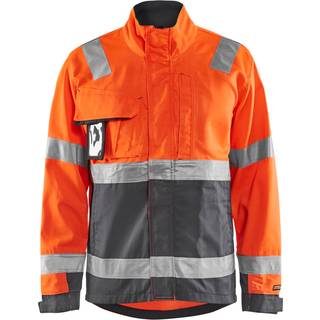 Blåkläder 4064 High Vis Arbejdsjakke / High Vis Arbejdsjakke - 4XL - High Vis Orange/Mellemgrå