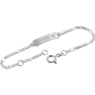 trendor 39676-14 Kinder Gravur-Armband 925 Silber mit Zirkonia 14/12 cm