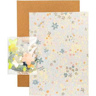 Paper Poetry Grußkartenset Crafted Nature Blumenwiese blau - Blau
