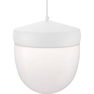 Noon Pan pendel frostet 30 cm Hvid-hvid