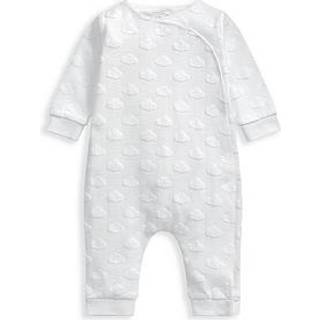 Mamas & Papas Mamas & Papas Cloud Jacquard Wrap White Romper
