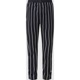 Mey Herren Pyjamahose blau Baumwolle & Mix Gestreift