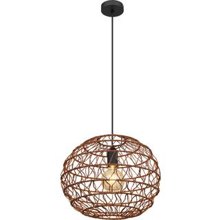 Senni hængelampe, brun, Ø 39 cm