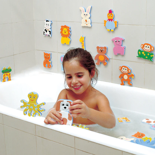 Badeleg - Mix & match dyr, 26 dele