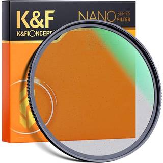 K&F Concept 62mm sort diffusion 1/8 filter Mist Cinematic Effect Lins Filter med 28 flerlagsbel?gninger Vandt?t/ridsebestandig til video/VLog/Por