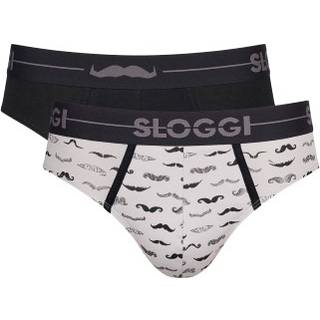 Sloggi 2-pak Men GO Movember Mini - Black/White - Medium * Kampagne *