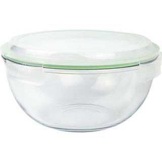 Skål lavet af glas, 4 L - Glasslock