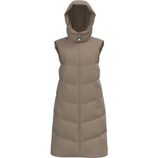 Jamilla Lang Puffer Vest - Silver Mink - XS - PIECES