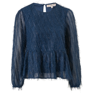 A-View Elina Bluse - Mørkeblå - str. 36