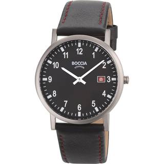 Boccia Titanium 3662-03 - Herre - 37 mm - Analog - Quartz - Mineralglas