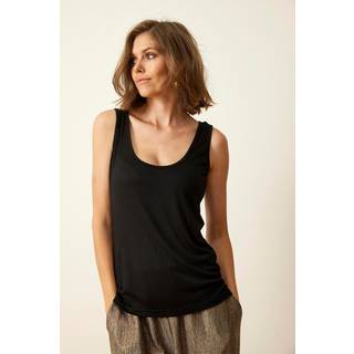 In Front Slip Tank Top Toppe & T-Shirts 16016 Sort (XLARGE)