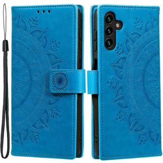 SKALO Samsung A54 5G Mandala Flip Cover - Blå