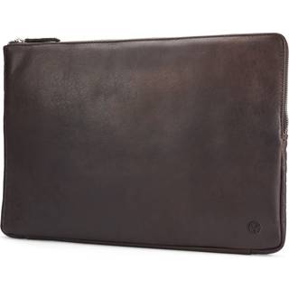 Montreal Lille Laptop Sleeve i Brunt Læder