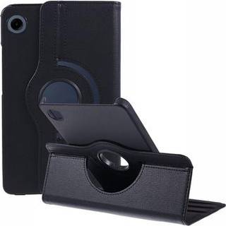 Samsung Galaxy Tab A9 360 Roterende Folio Cover - Sort