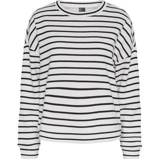 PIECES dame sweatshirt PCCHILLI - Cloud Dancer Black - M
