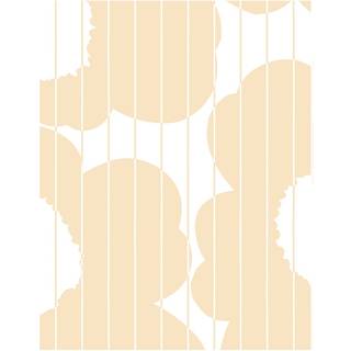 Marimekko Vesi Unikko stof bomuld White-beige