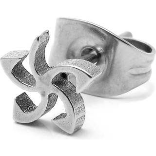 Sentio | Sølvfarvet Rustfri Stål Tribal Hvirvel Ørestik