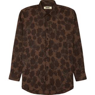 Yuzo Jacquard Skjorte, Brun, M