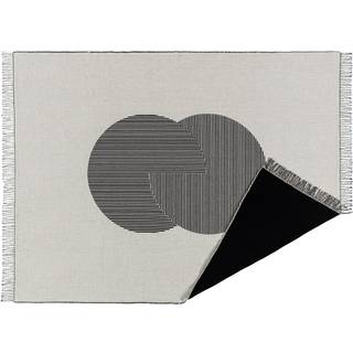 NJRD Circles bomuldsplaid 130x185 cm sort