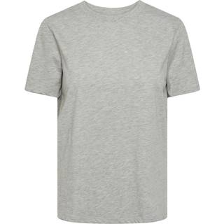 PIECES dame t-shirt PCRIA - Light Grey Melange - XS