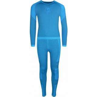 Trollkids Kid's Hemsedal Baselayer Set Syntetisk undertøj Børn størrelse 110 farve blå