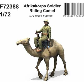 Afrikakorps Soldier Riding Camel 1/72 / 3D Printed