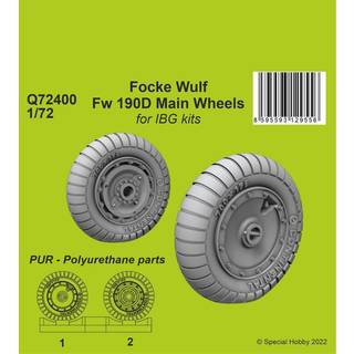 Focke Wulf Fw 190D-9 Main Wheels / for1/72 IBG kits