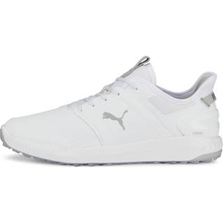 Puma Ignite Elevate Vandtætte Herre Golfsko Uden Spikes - Puma White/Puma Silver - Str. 42 Normal