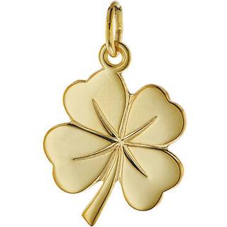 trendor 08608 Glücksanhänger Kleeblatt 585 Gold 18 mm