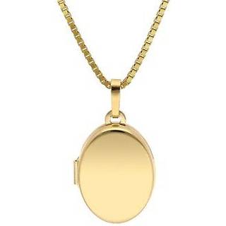 trendor 15529 Medaillon Gold 585/14K mit vergoldeter Silberkette