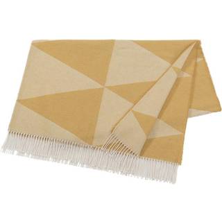 Scandi Living Rime bomuldsplaid Mustard