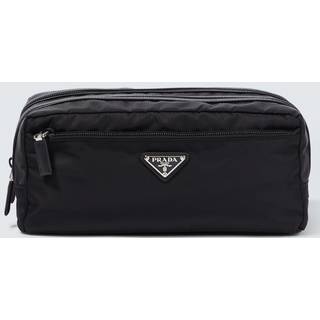 Prada Re-Nylon leather-trimmed travel bag - black - One Size