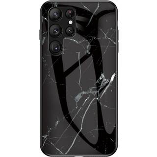 SKALO Samsung S23 Ultra Marmor hærdet glas TPU Cover - #1