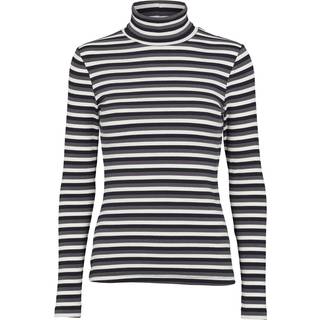 Ludmilla High-neck - whisper white/dark grey mel./black M - 96% Cotton (Organic), 4% Elastane - T-shirts