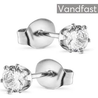 ANNEBRAUNER Princess 4mm Earrings Clear