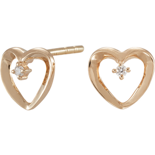 Siersbøl 14kt. guld øreringe 0,03ct W/SI