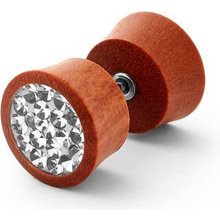 10mm Brun Ørestik i Træ