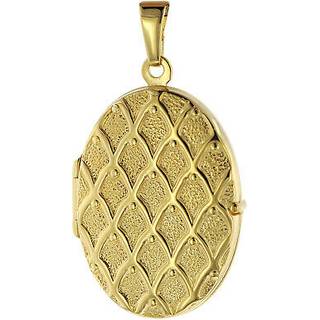 trendor 75535 Medaillon mit Netzmuster Gold 333 / 8K