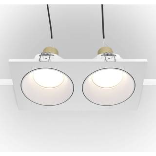 Maytoni forsænket loftlampe Zoom hvid 17 x 9 cm 2 lyskilder IP65